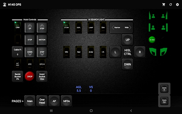 Touch Portal H145 Pages - for Microsoft Flight Simulator