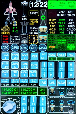 Touch Portal page for MSFS - for Microsoft Flight Simulator