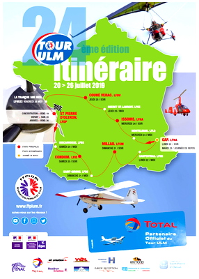 Tour de France d'ULM 2019. (MLA) - for Microsoft Flight Simulator