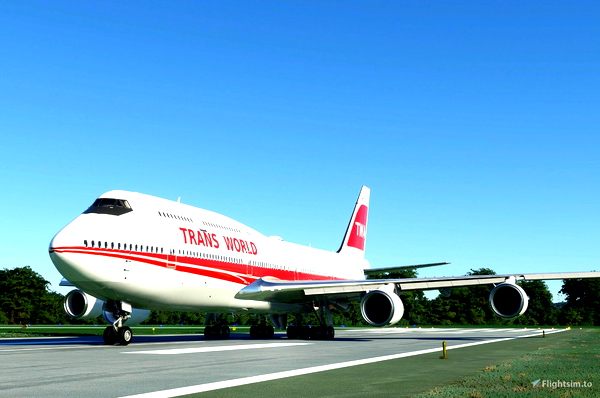 trans world airlines 747 - for Microsoft Flight Simulator