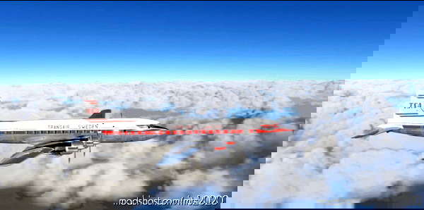 transair sweden dc 6 - for Microsoft Flight Simulator