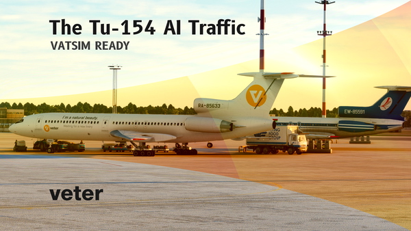 Tupolev Tu-154 AI Traffic Pack VATSIM ready + VMR - for Microsoft Flight Simulator