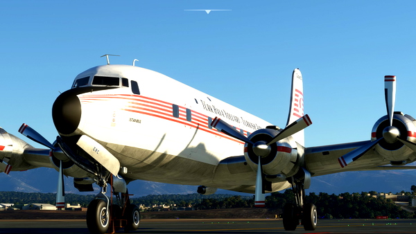 Turkish Airlines DC-6 (DC-7 version SE-ERC) - for Microsoft Flight Simulator