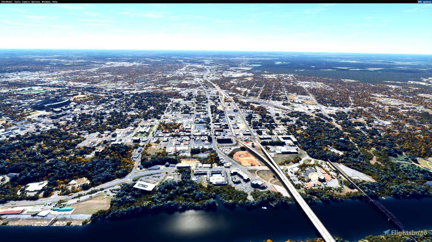 Tuscaloosa AL Earth and Night Lights pour Microsoft Flight Simulator MSFS