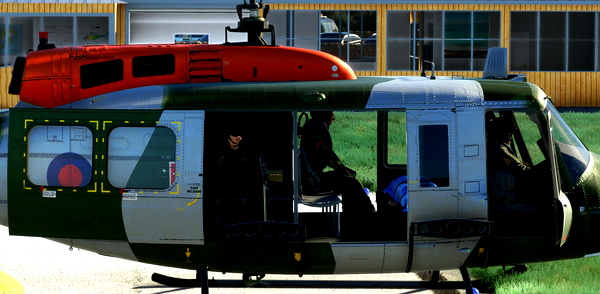 U.K. Army Corp livery Bell 212 for Taog44 UH-1H - for Microsoft Flight Simulator