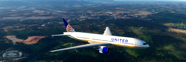 United Airlines 777-200 Mismatched engines - for Microsoft Flight Simulator