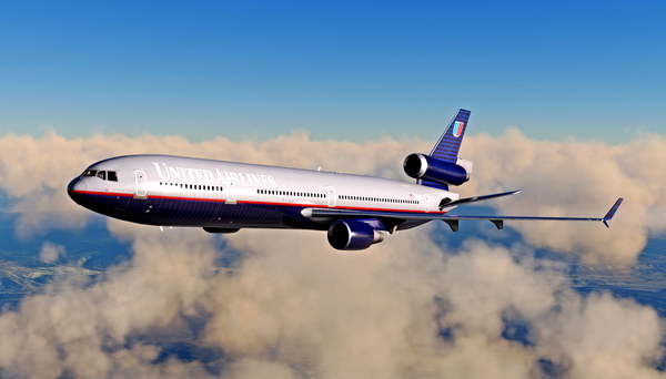 United Airlines (Battleship) - Sky Simulations MD-11 - for Microsoft Flight Simulator