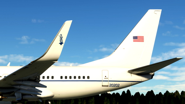 US Air Force (02-0202) - PMDG 737-BBJ (C40) - for Microsoft Flight Simulator