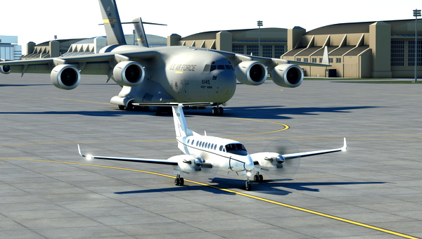 US Army MC-12V Super King Air - White - for Microsoft Flight Simulator
