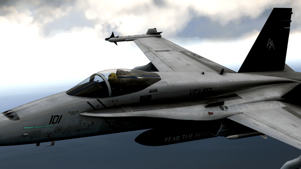 VFA-103 Black Tail 2K Skin for Acceleration Hornet - for Microsoft Flight Simulator