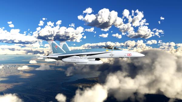 VFC-12 ADVERSARY Livery for the F/A-18E (Super Warrior Mod) - for Microsoft Flight Simulator