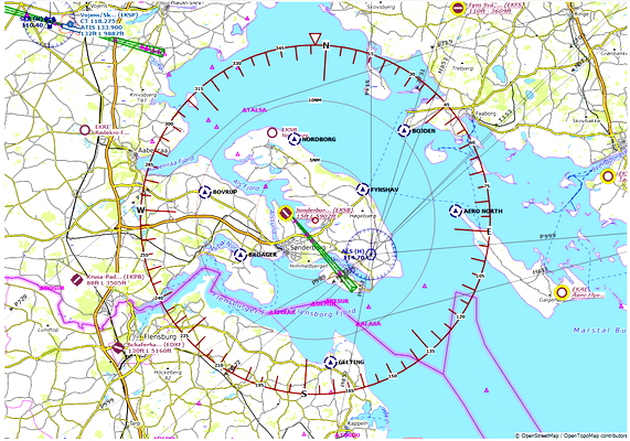 VFR Reporting Points Denmark - for Microsoft Flight Simulator