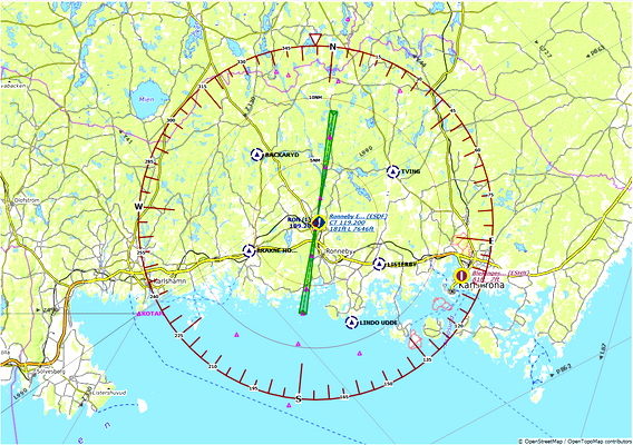VFR Reporting Points Sweden - for Microsoft Flight Simulator