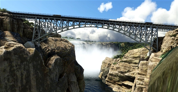 Victoria Falls Scenery Package - Animated Falls & Rapids, 4 Bush Strips, 30 Helipads Microsoft Flight Simulator
