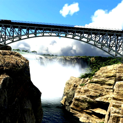 Victoria Falls Scenery Package - Animated Falls & Rapids, 4 Bush Strips, 30 Helipads - for Microsoft Flight Simulator