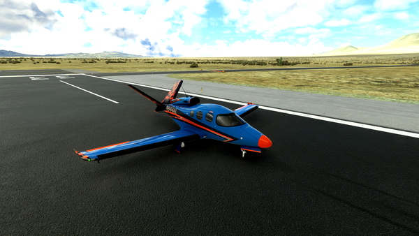 Vision Jet Blue Racer + Custom Interior - for Microsoft Flight Simulator