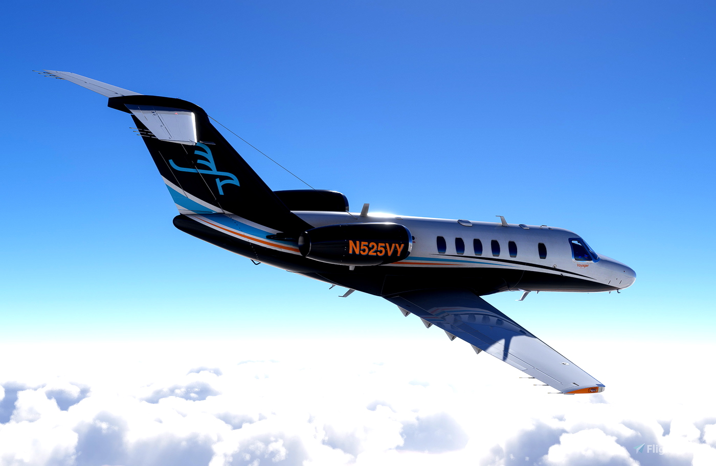 Voyager Aviation Cessna Citation CJ4 N525VY for Microsoft Flight