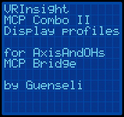 VRInsight MCP Combo II (Boeing) Display profiles (for AAO) - for Microsoft Flight Simulator