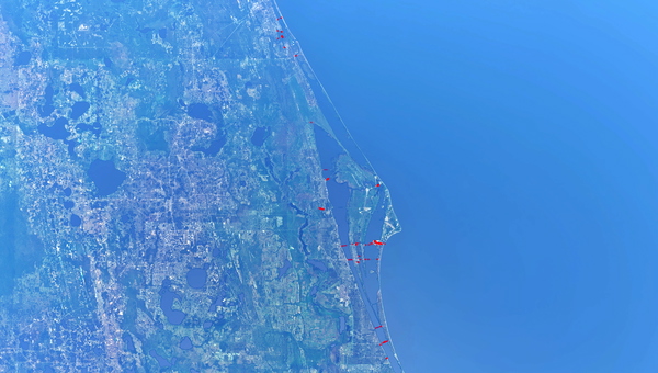 Water Fixes for Merritt Island/Kennedy Space Center Area - for Microsoft Flight Simulator