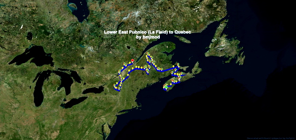 Watery Trip Eastern Canada and USA - for Microsoft Flight Simulator