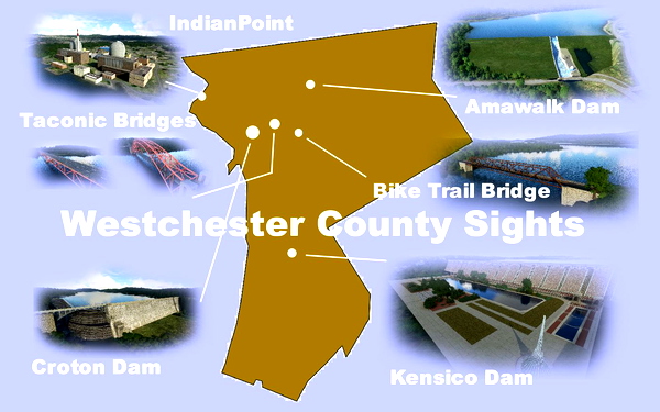 Westchester County Sights, New York USA - for Microsoft Flight Simulator