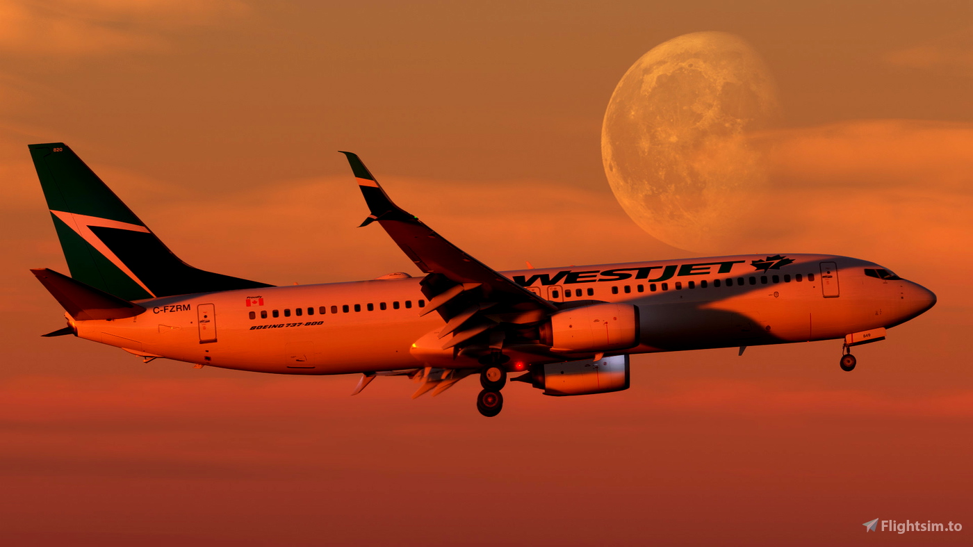 WestJet (5Pack) PMDG 737800 for Microsoft Flight Simulator MSFS