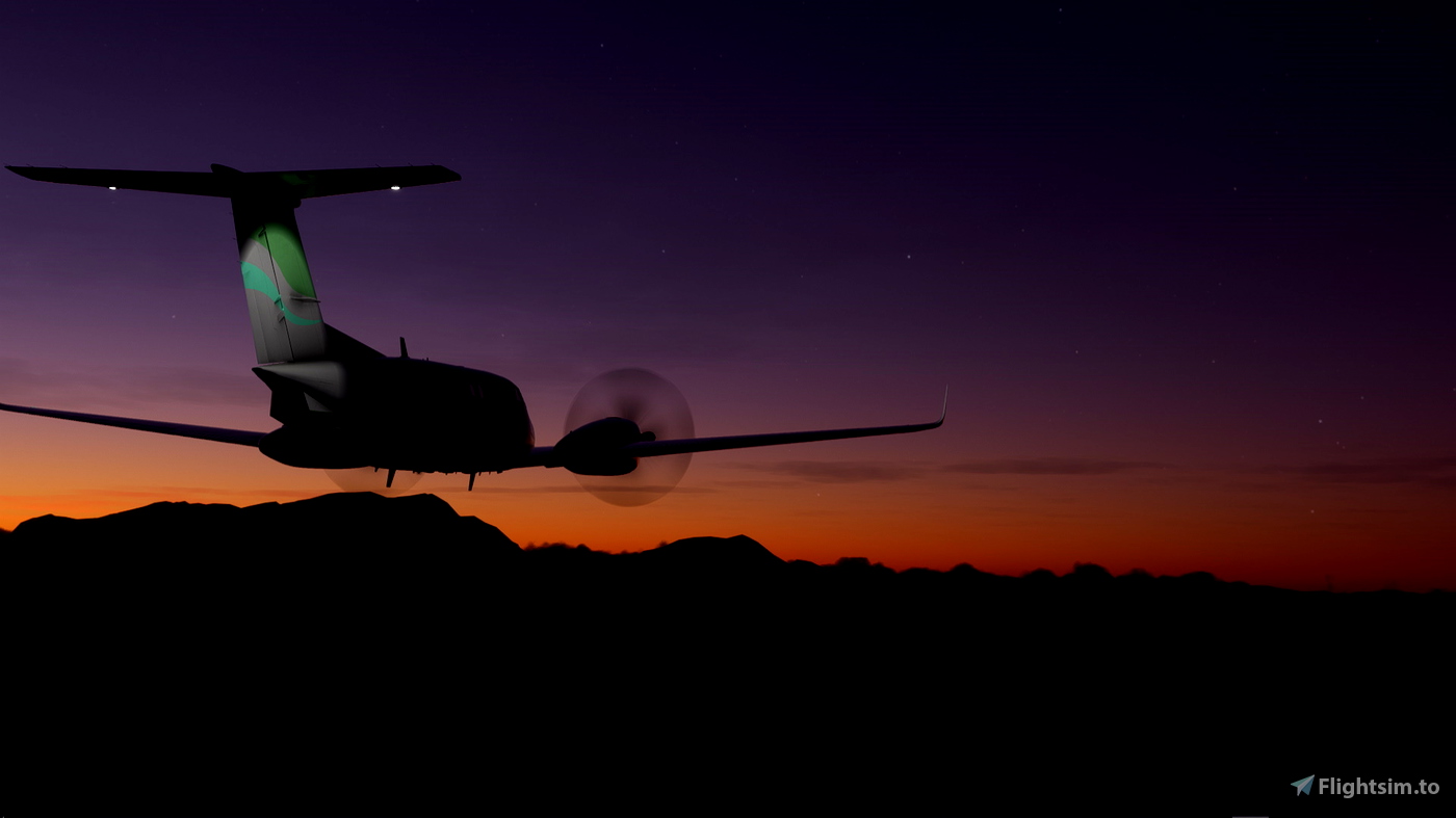 Yakutat Mail Run FSX Mission V2 (Black Square King Air and Asobo