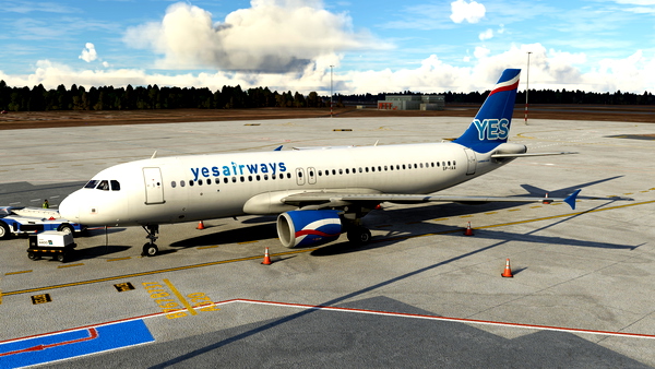 Yes Airways SP-IAA 8K livery for Fenix Airbus A320 - for Microsoft Flight Simulator