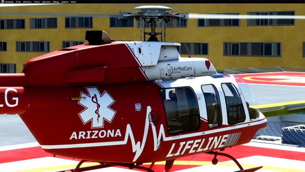 Bell 407 AZ LIFELINE #3 Air Ambulance N407LG - for Microsoft Flight Simulator