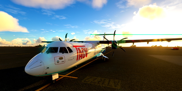 4K Asobo ATR 42/72 TACV's Old livery (Transportes Aéreos de Cabo Verde) - for Microsoft Flight Simulator