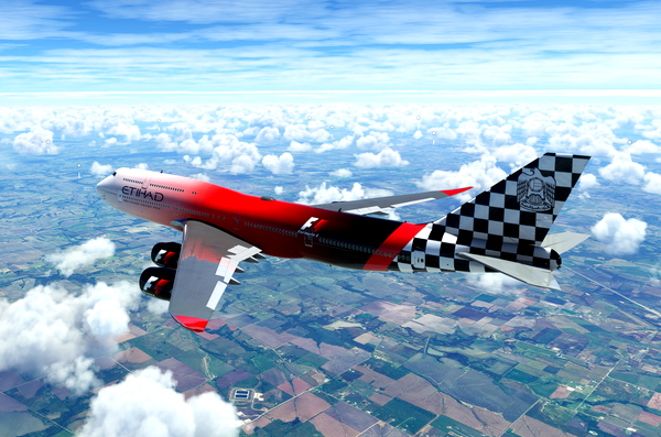 747-8 Etihad Livery - for Microsoft Flight Simulator