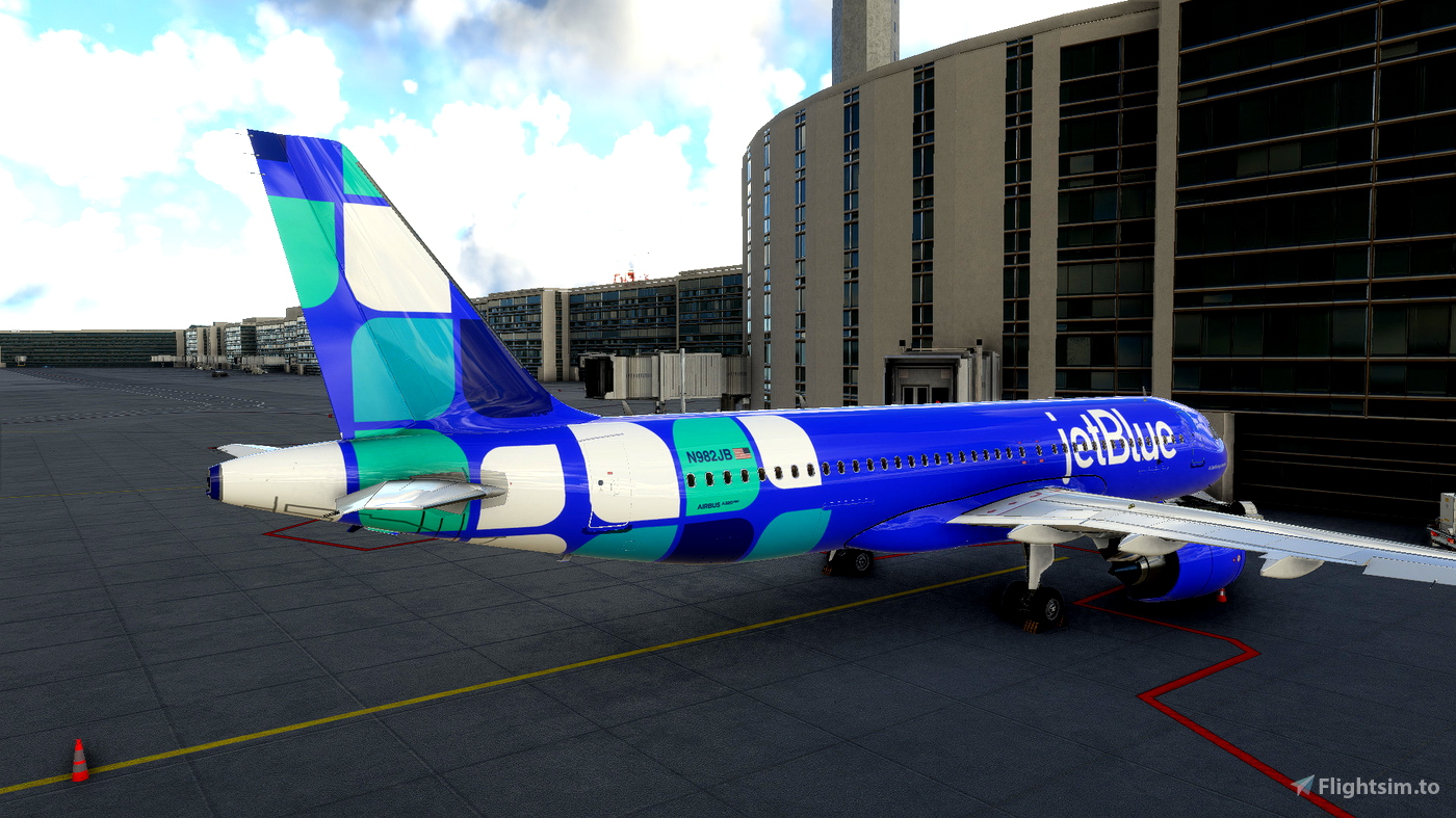 [A32NX] [8K] JetBlue N982JB Blue livery (new livery) for Microsoft ...