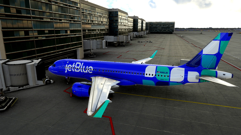 [A32NX] [8K] JetBlue N982JB Blue livery (new livery) for Microsoft ...