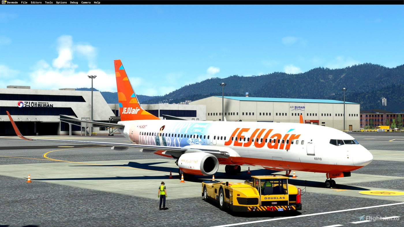 [8K] PMDG B737-800 JEJU AIR BTS JIMIN LIVERY for Microsoft Flight ...