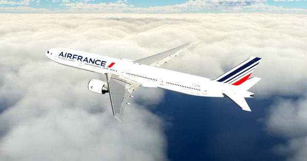 Air France "2023 livery" "F-GZNF" "Dunkerque" CaptainSim 777-300ER - for Microsoft Flight Simulator