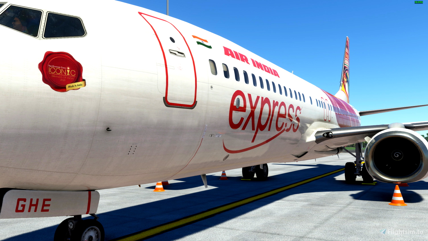 Air India Express VTAXH "India Gate / Gateway of India" tail design