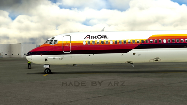AirCal N477AC MD82 - MaddogX | Custom Cockpit - for Microsoft Flight Simulator