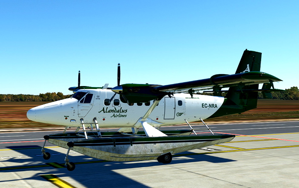 Alandalus Airlines DHC6 300 Twin Otter Amphibiam Pax - for Microsoft Flight Simulator