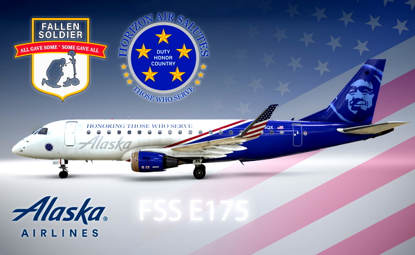 Alaska Airlines / Horizon - Honoring Those Who Serve - for Microsoft Flight Simulator