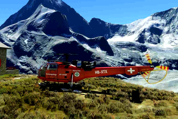 Alouette 3 Air Cargo Rettungsflug - for Microsoft Flight Simulator