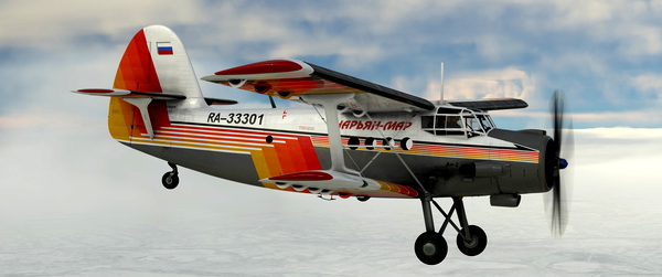 An-2 Naryan-Mar (Нарьян-Мар) RA-33301 2023 livery - for Microsoft Flight Simulator