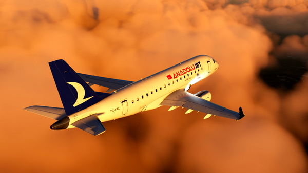 AnadoluJet TC-YAL | FSS E170 8K - for Microsoft Flight Simulator