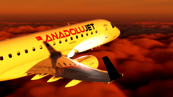 AnadoluJet TC-YAL | FSS E175 8K - for Microsoft Flight Simulator