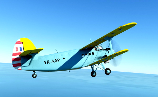 Antonov AN-2, Romania YR-AAP as requested - for Microsoft Flight Simulator