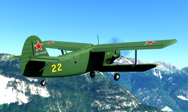 Antonov AN-2 Russian Airforce as requested - for Microsoft Flight Simulator