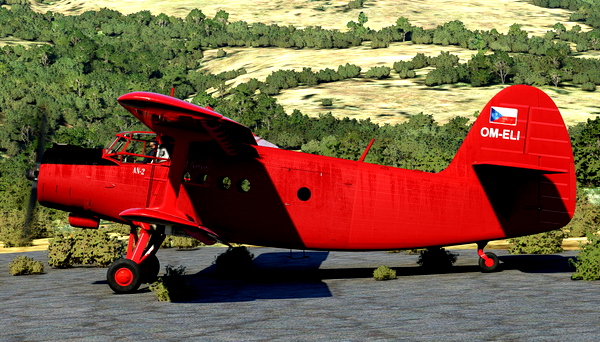 Antonov AN-2 "Red Baron" Slovakia OM-ELI - for Microsoft Flight Simulator