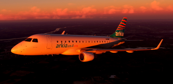 Arkia E170 Old livery (Semi-fictional) - for Microsoft Flight Simulator