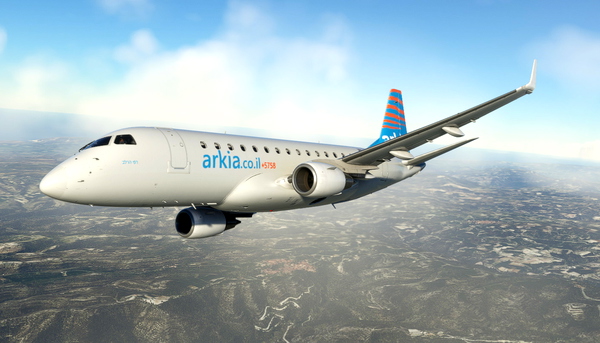 Arkia E170 Old livery (Semi-fictional) - for Microsoft Flight Simulator