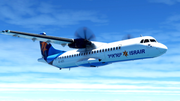 Asobo ATR 72-600 Israir | Fictional | Cabin Textures | 4K - for Microsoft Flight Simulator