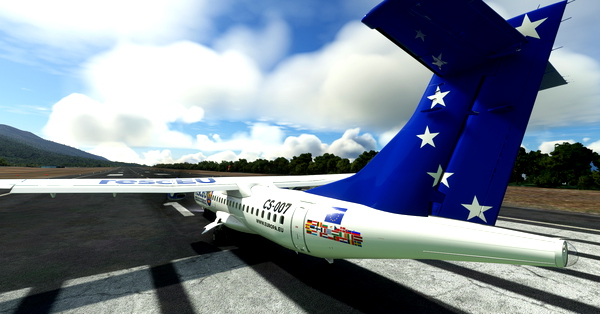 ATR 42's "rescEU" (EU Civil Protection) fictional livery - for Microsoft Flight Simulator
